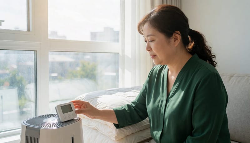 실내 습도를 40~50%로 유지하고 침구를 자주 세탁하는 것도 알레르기비염 관리에 도움이 됩니다.