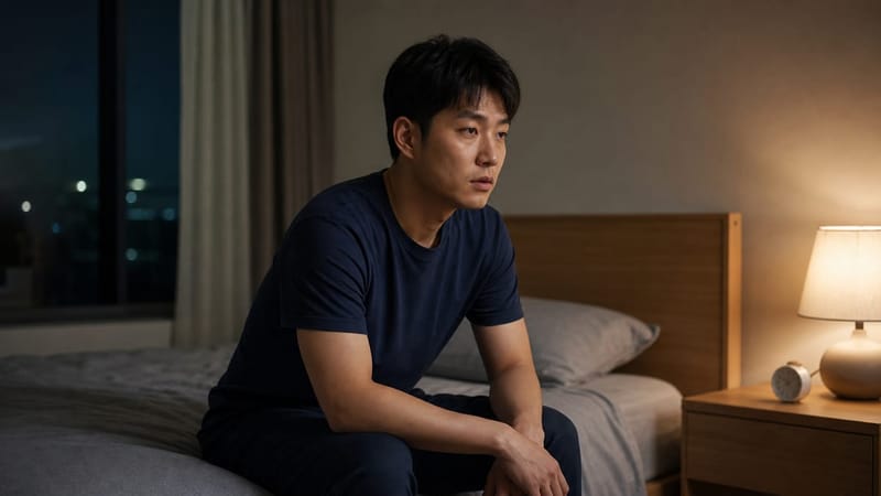 야근과 불규칙한 생활로 잠들기 어려운 청장년층