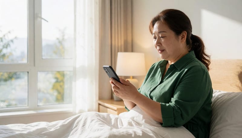 인지행동치료를 담은 디지털치료기기는 약물 없이 수면습관을 교정하는 방법으로 활용됩니다.