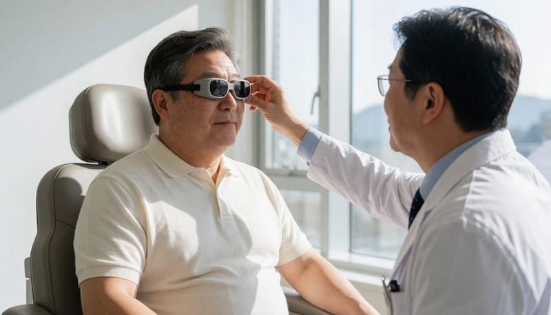 안진검사는 눈의 움직임을 관찰해 어지럼증의 원인을 가늠하는 기본 검사 중 하나입니다.