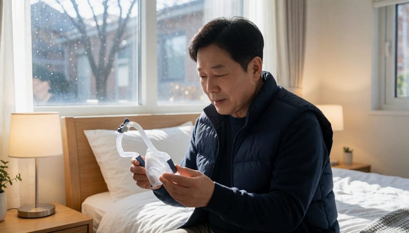 양압기는 처음 며칠간 적응 기간이 필요한 경우가 많습니다.