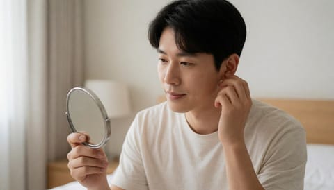 환절기만 되면 피어싱한 자리가 자꾸 두툼하게 부풀어요