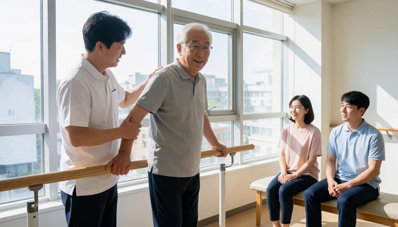 연령대별 관리를 위한 재활실에서의 균형 운동