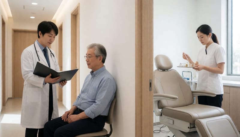 경과 관찰 상담과 치료 준비가 함께 이루어지는 안과 진료 공간