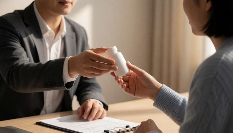 동료가 건넨 탄산마그네슘, 검사 없이 먹어도 될까요