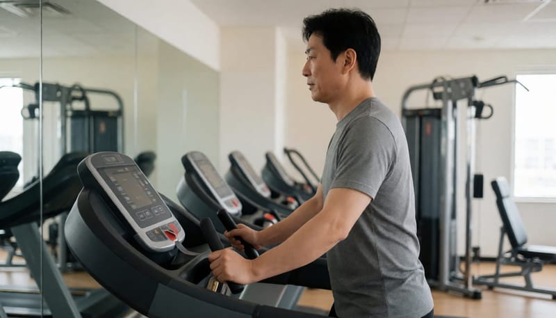 운동을 해도 피로가 풀리지 않아 답답해하는 남성