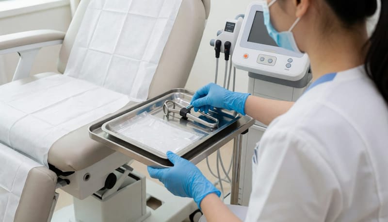 자궁경부세포검사나 HPV 검사는 짧은 시간 안에 진행되는 간단한 검사입니다.