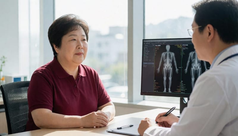 폐경 전후에는 골밀도와 심혈관 관련 수치를 함께 확인하는 경우가 늘어납니다.