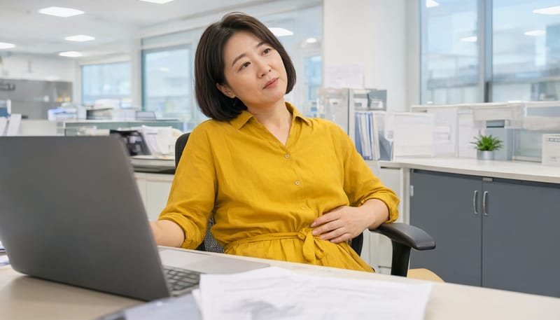 업무 중에도 분비물과 가려움 때문에 신경이 쓰이는 순간이 있습니다