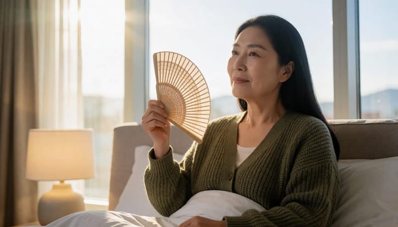 야간에 반복되는 발한은 수면을 조각내 다음 날 피로와 집중력 저하로 이어집니다.