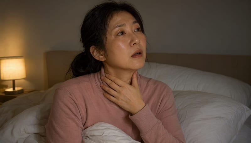 밤중에 반복되는 식은땀, 수면을 깨우는 혈관운동증상