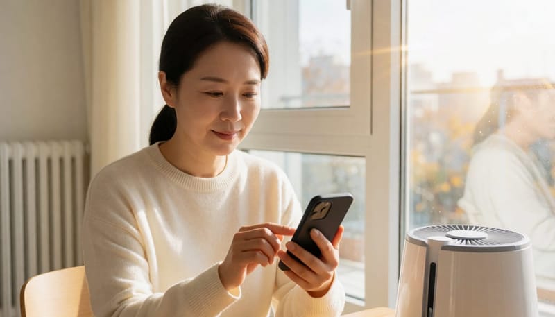 난방을 시작하는 계절, 실내 습도 저하가 질 건조감을 더 뚜렷하게 만들 수 있습니다.