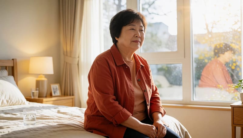 야간 배뇨나 수면 방해는 질건조증과 함께 나타날 수 있는 변화입니다.