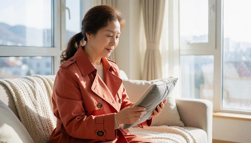 따뜻한 온열팩은 자궁 주변 혈류를 돕는 간단한 자가관리 방법입니다.