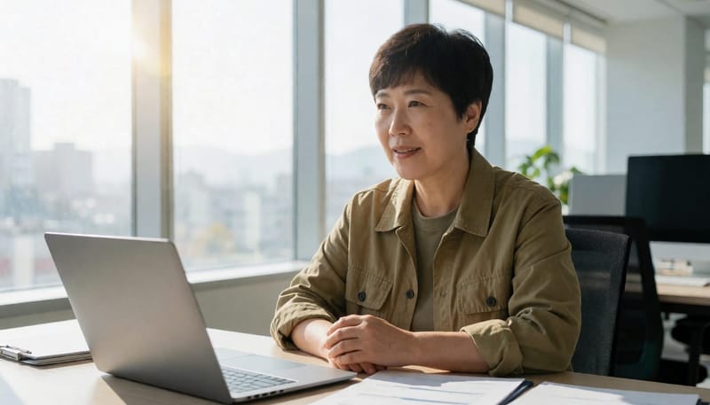 업무 중 생리통이 심해지면 자세를 바꿔가며 견디는 경우가 많습니다.