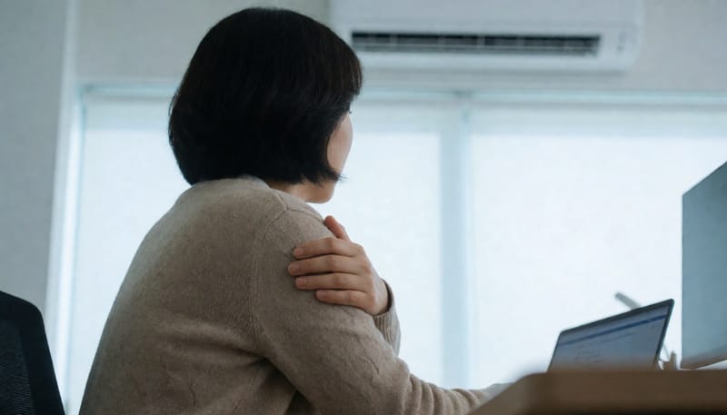 에어컨 아래 있었을 뿐인데 생리 주기가 갑자기 늦어졌어요