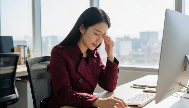 불면증이 길어지면 낮 시간에도 집중력 저하와 피로가 함께 나타날 수 있습니다.