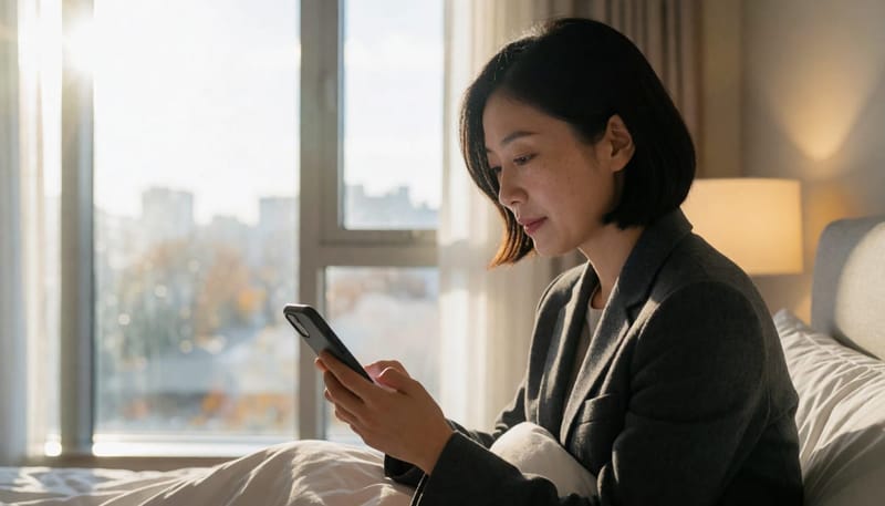 환절기에는 일조량과 기온 변화로 잠들기 어려운 밤이 늘어날 수 있습니다.