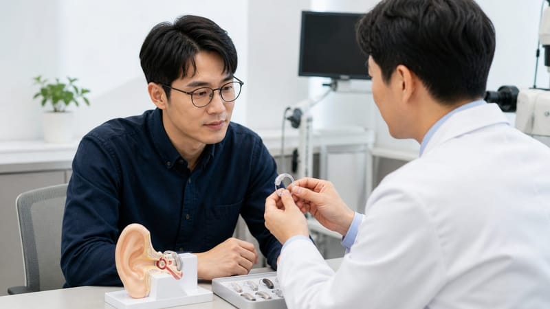 검사 결과에 따라 보청기와 인공와우 중 적합한 방법이 상담을 통해 결정됩니다.
