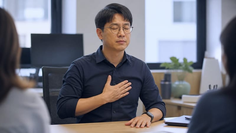 회의 중 갑자기 나타난 어지럼증, 동반 증상 유무를 먼저 살펴봐야 합니다.