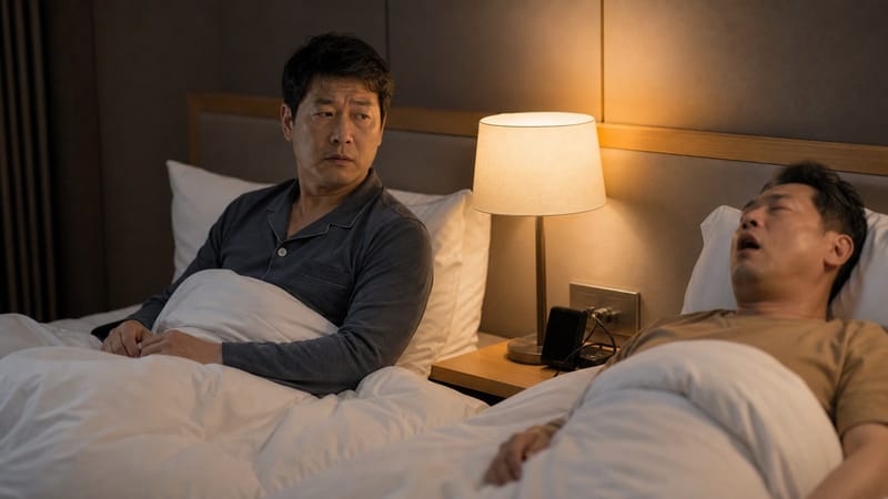 목동 코골이, 여행 중 친구가 놀란 한마디와 확인할 신호