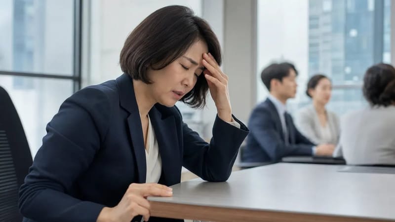 회의 중 갑작스러운 어지럼증은 업무 집중력과 판단력에 바로 영향을 줍니다.
