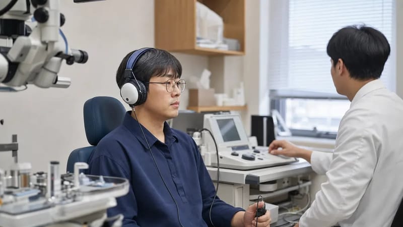 순음청력검사와 전정기능검사를 거쳐야 정확한 진단에 가까워집니다.