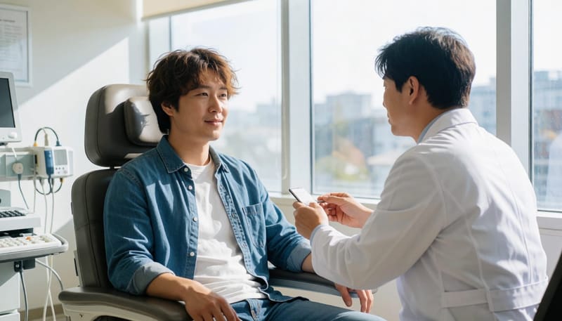 후두내시경 검사는 가는 관을 코로 넣어 성대를 직접 관찰하는 방식으로, 검사 자체는 1~2분 내외로 끝나는 편입니다.