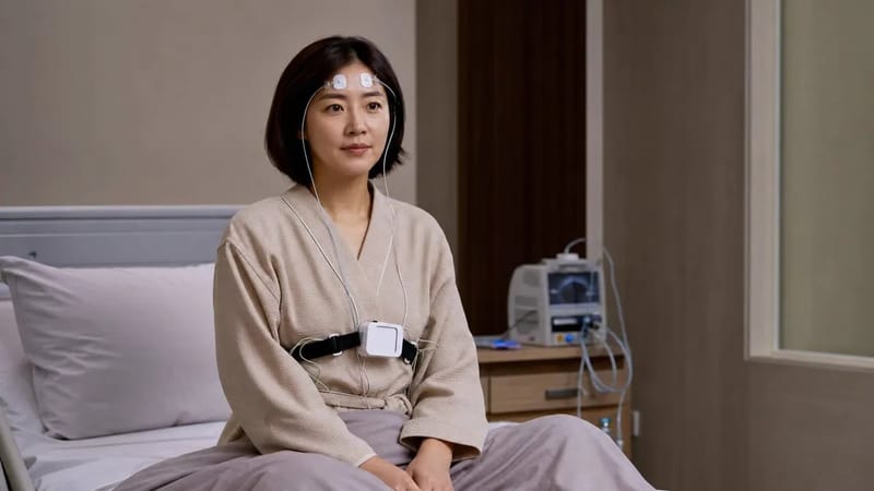 수면다원검사실에서는 하룻밤 동안 여러 생체 신호를 동시에 기록해 진단 근거를 만듭니다.