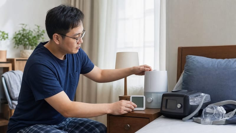 양압기 마스크는 코만 덮는 형태와 입까지 함께 덮는 형태가 있어 착용감에 따라 조정할 수 있습니다.