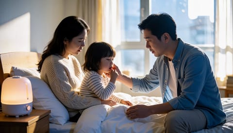 아이가 기침 두 달째인데 열도 없다가 다시 올라요, 밤잠은 괜찮을까요