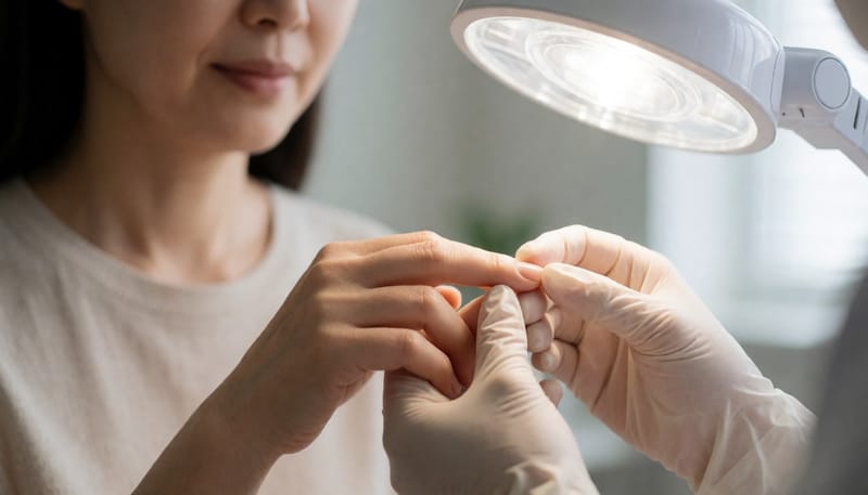 손톱 밑에 세로줄이 검게 생겼어요, 병원 검사 기준은 언제일까요