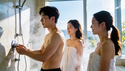 환절기 아침, 뜨거운 물로 샤워만 하면 코막힘이 심해져요