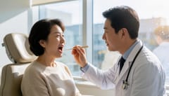 흡입기 쓰고 나서 입안이 하얘요, 검사로 확인하는 기준