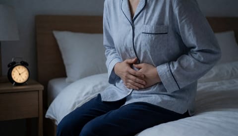 새벽에 배가 고프면 명치가 아파서 깨요, 그 정체는 위산