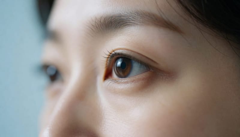 사람 눈동자를 클로즈업한 정밀 사진