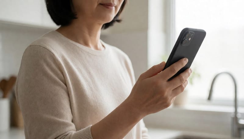 스마트폰 글씨가 흐릿하게 겹쳐요, 나이대별로 다른 이유