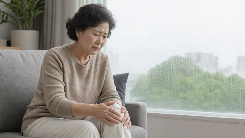 비 오는 날이면 무릎이 유난히 쑤셔요, 넘기면 안 되는 이유
