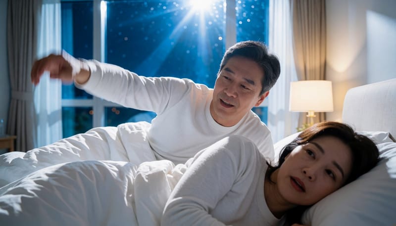 잠꼬대하며 팔다리를 세게 휘둘러 옆사람이 맞았다면 살필 것들