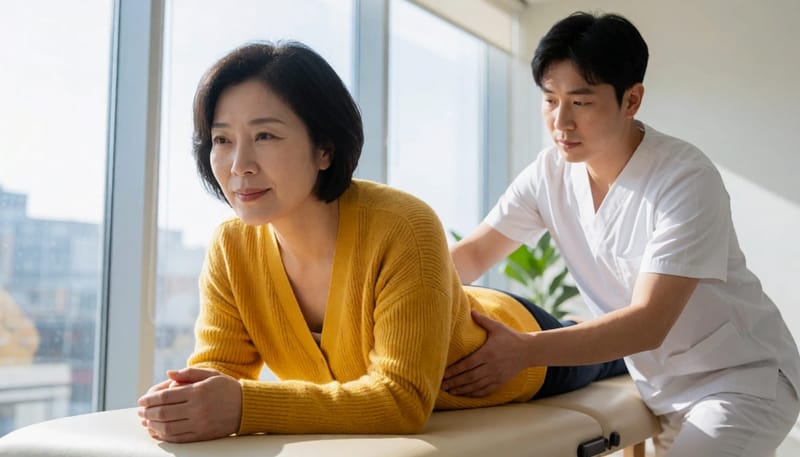 허리통증의 정확한 원인을 확인하려면 신경학적 진찰과 필요한 검사가 함께 이뤄집니다.