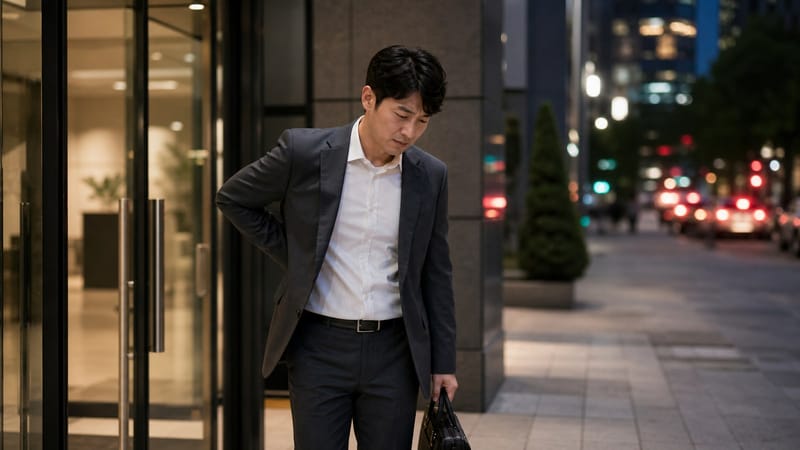야근 뒤 굳어버린 허리, 의정부 허리통증 언제 병원 가야 할까