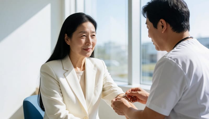 수술적 절제 후에는 실밥 제거 전까지 상처를 자극하지 않는 것이 회복에 중요합니다.