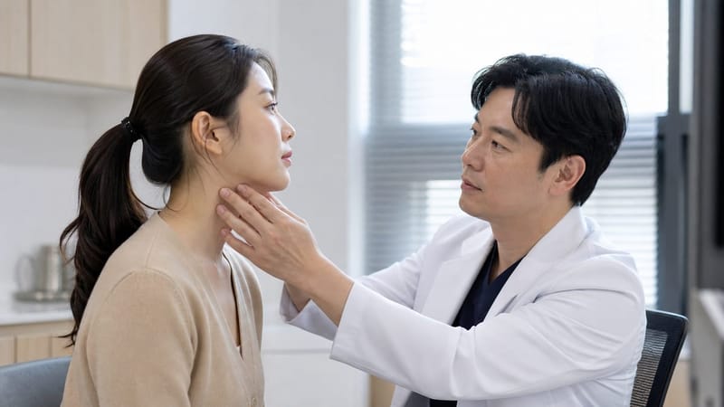 피지낭종은 대부분 손으로 만져보는 진찰만으로 우선 판단합니다