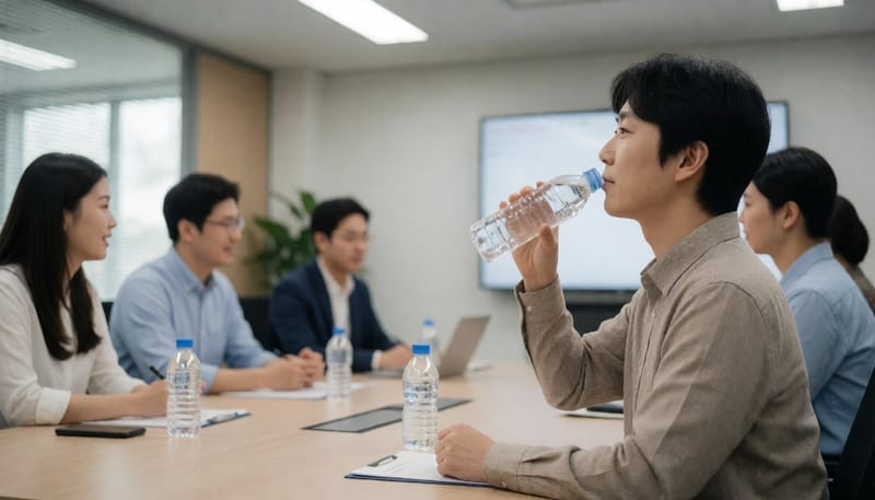 물을 마셔도 입안이 계속 바짝바짝 말라요, 회의 내내 신경 쓰인다면