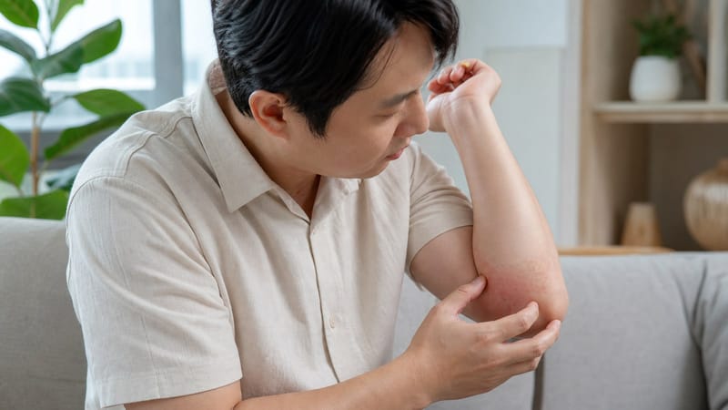 목이랑 팔 접히는 곳, 빨갛게 짓무르고 따가울 때 갈림길