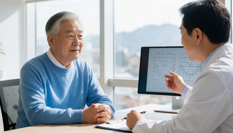 검사 결과에 따라 경과관찰과 보청기 중 어떤 방법이 적합한지 상담을 통해 결정합니다.