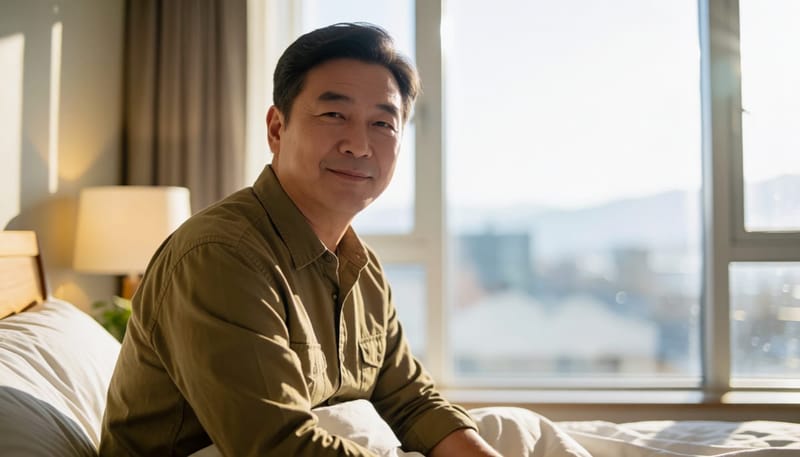 자다가 돌아눕는 자세에서 어지럼을 느끼는 것은 이석증의 대표적인 신호입니다.