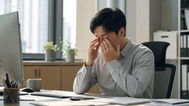 수면다원검사는 몸 여러 곳에 전극을 부착해 생체신호를 기록합니다.