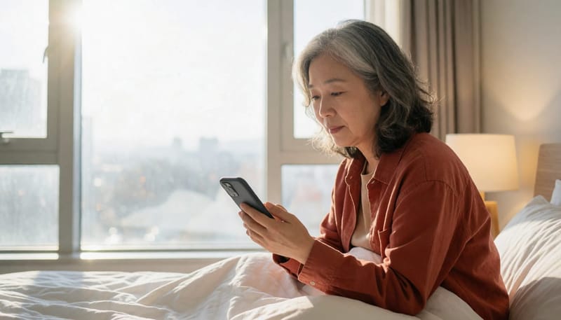 잠들기 전 스마트기기 사용은 젊은 층 수면장애의 흔한 배경 중 하나입니다