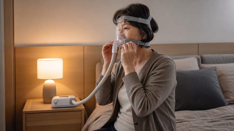 양압기는 매일 밤 착용해야 효과가 유지됩니다